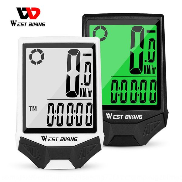 

yb9x1 west biking wireless large screen code bicycle screen bicycle meter english waterproof luminous anti-interference speedometer speedome