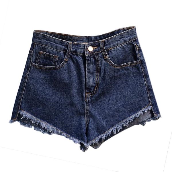 

women's shorts women loose pockets zipper slim casual short street-wear high waist denim girls, White;black