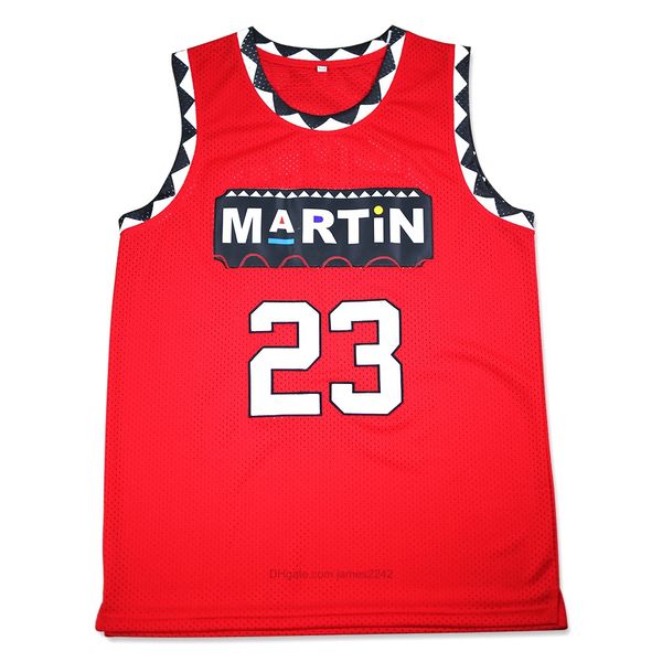 Mens TV şovu Martin Payne #23 Basketbol Forması Tüm Ed Red Forma Gömlekleri S-3XL En İyi Kalite