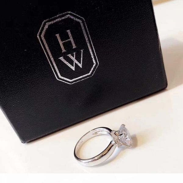 

winston wedding rings diamond 18k platinum 925 sterling silver for women girlfriend christmas new year present, Golden;silver