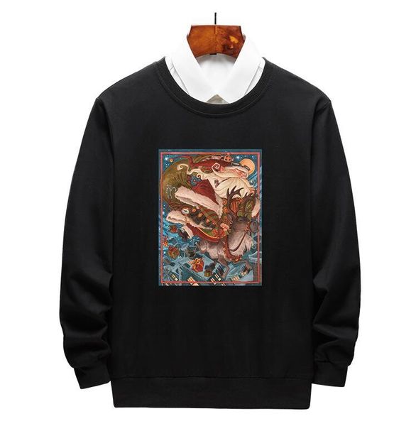 

2020 christmas designer hoodies for men sweatshirts fashion brand hoodies pullovers luxury men clothing m-4xl 34354, Black