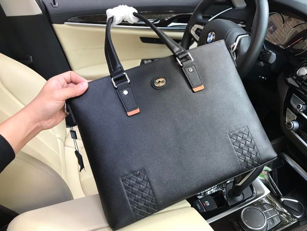 

leather mens handbag mens leather shoulder bag mens business bag luxury classic multifunction largecapacity mobile coin purse gift bag 0388