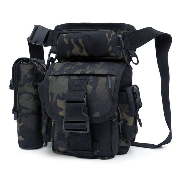 

multifunctional drop leg waist bag, waterproof multi-purpose tactical thigh hip outdoor pack for motorcycling hiking