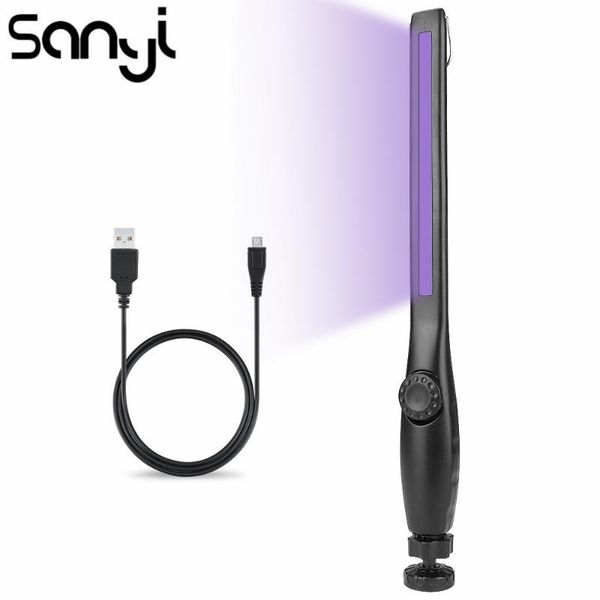 

uv sterilizer light built-in charging battery cob working inspection light 360Â° rotate torch handheld led uv lantern