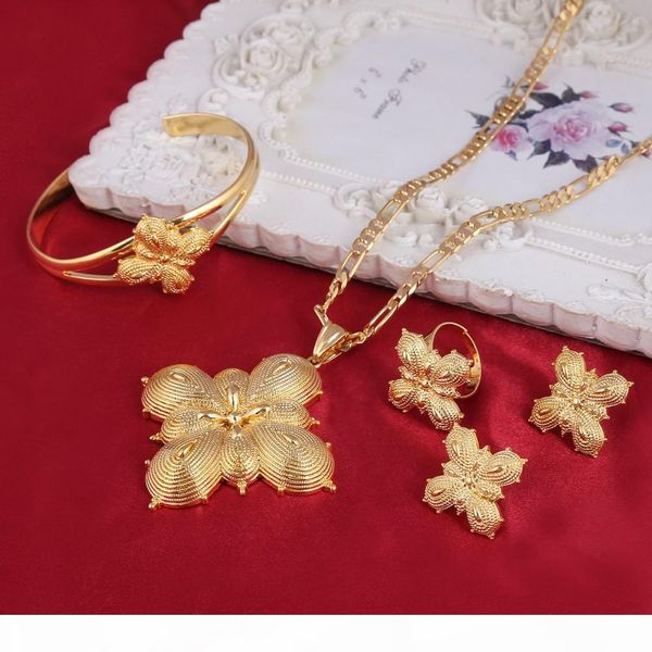 

девушки эфиопских комплект ювелирных изделий 24k real yellow solid gold gf наборы для афро-эфиопской eritrean habesha ювелирных наборов n b, Black