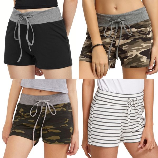 

2020 cross-border burst european and american foreign trade summer new high-waisted hole-breaking flow su denim shorts women's p#4341, White;black