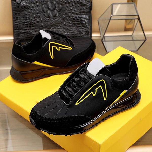 

black scuba low - sneakers men 's shoes scarpe sportive da uomo breathable autumn and winter footwears lace -up sports luxury men