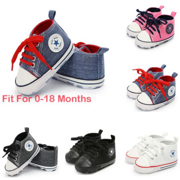 

0-18 months toddler sneakers girls soft sole crib shoes boys canvas crib shoes kids anti-slip sneakers prewalkers