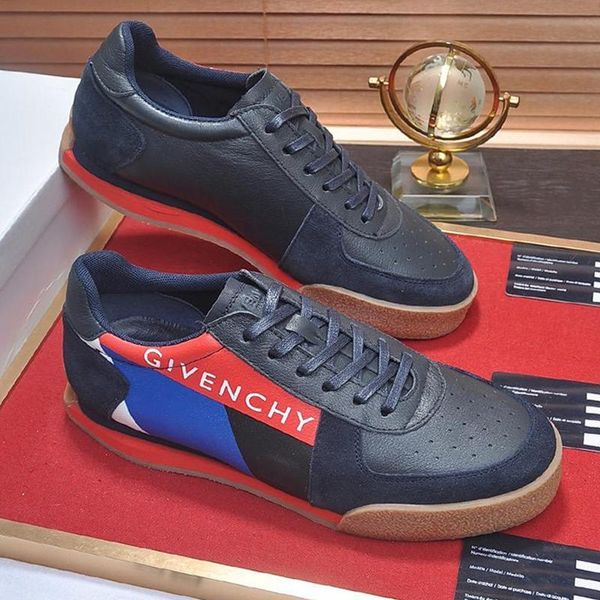 

mens shoes sneakers chaussures pour hommes luxury with original box gh875 casual shoes mens rubber soles zapatos de hombre leather big size