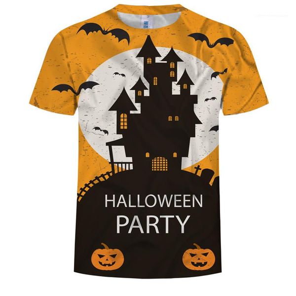 

designer plus size tshiirts 3d printed crew neck short sleeve casual mens clothing halloween syle mens, White;black