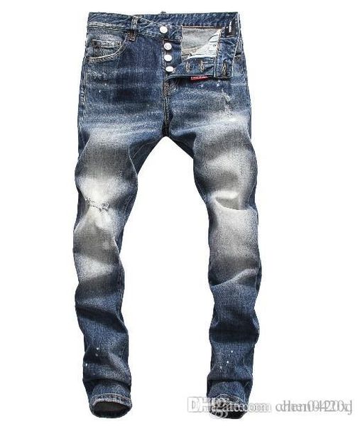 

summer 2019 wholesale men's jeans, european denim production of good quality men's wear welcome to size 28-38:44-54 071, Blue