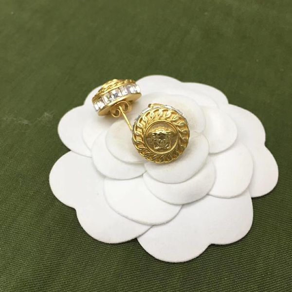 

fashion-new arrival brass stud earring for women summer vocation match wedding earring, Golden
