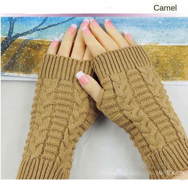 

universal wool warm open finger and computer gloves half finger student writing computer gloves hot