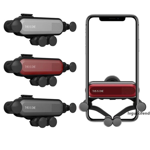 

gravity car phone holder anti-slip no noise cell phone car mount compatible with universal phones