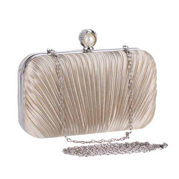 

new apricot womens bag satin shoulder bag bridal wedding evening bag clutch handbag party purse makeup xst213