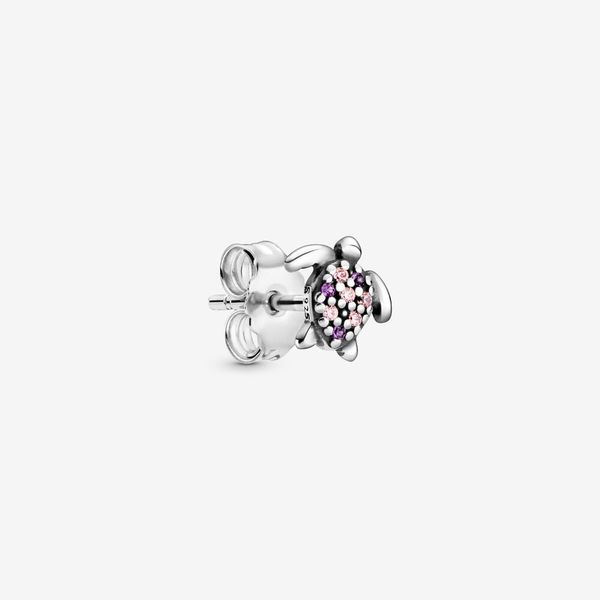 Vendita calda autentico argento sterling 925 My Sea Turtle singolo orecchino a perno orecchini di moda accessori di gioielli per le donne regalo