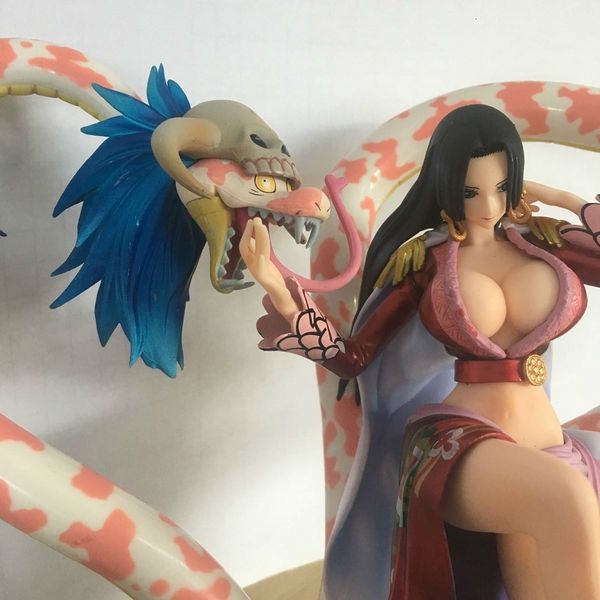 

one piece portrait of pirates neo maximum boa hancock with snake 15th anniversary pvc anime action figure model toys 21cm mx200727