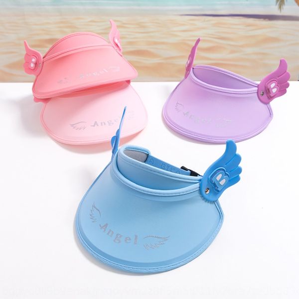 

angel children's empty cap baby cap child summer sun-proof baby big brim sun hat uv-proof children's hat mz9242, Blue;gray