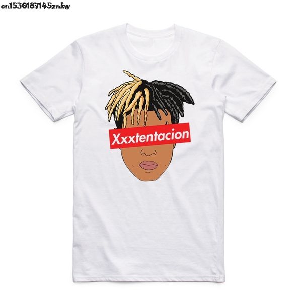 

xxxtentacion funny t-shirts men t shirts streetwear summer style creative hipster brand fashion tee shirt men hip hop p37, White;black