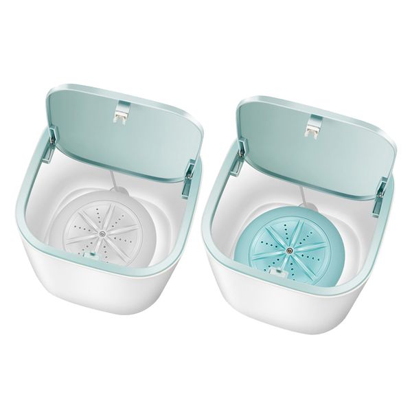 

washing machine 3.8l 18w for makeup brushes travel camping white blue