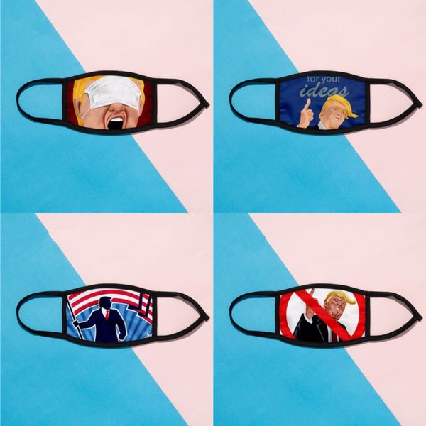 

washable reusable anti dust designer printed mask face mouth cloth opp individual package for cycling camping travel #636#380