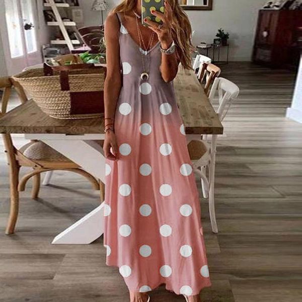 

women's swimwear suspenders gradient maxi dress beach boho womens holiday print summer party vestidos de verano, White;black