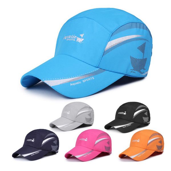 

summer outdoor climbing fishing baseball sun hat adjustable visor quick dry cap breathable mesh bone dad hats gorras chapeue, Black;white
