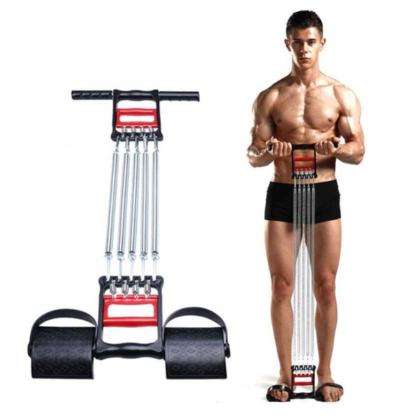 

3 in 1 chest expander hand gripper pull-up bars stainless steel resistance bands home gym fitness equipment for muscle training