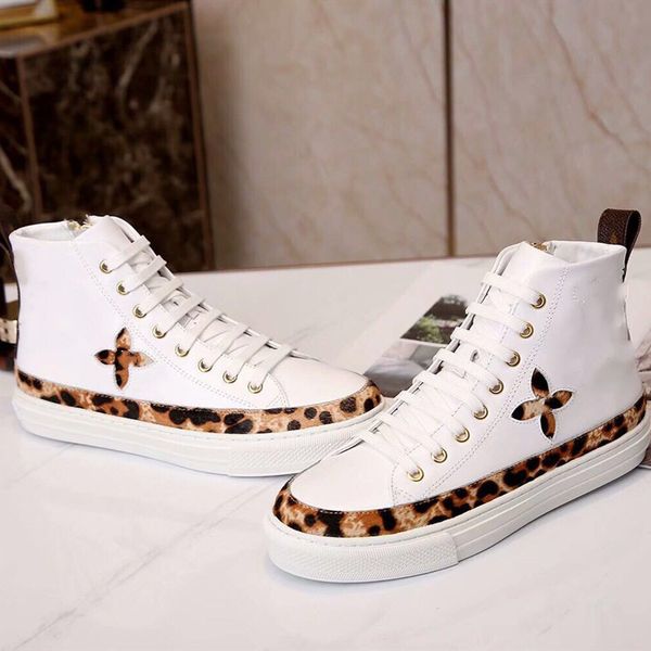 

original design l and v luxury high-shoes classic ladies boots flat heel sports outdoor coach ing, Black