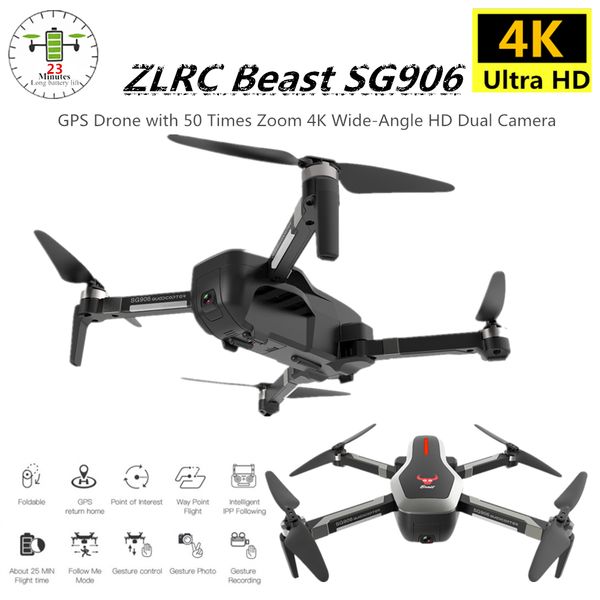 

sg906 gps foldable drone 4k wifi camera brushless dron optical flow quadcopter with camera 25mins flying time vs sjrc f11 pro x9