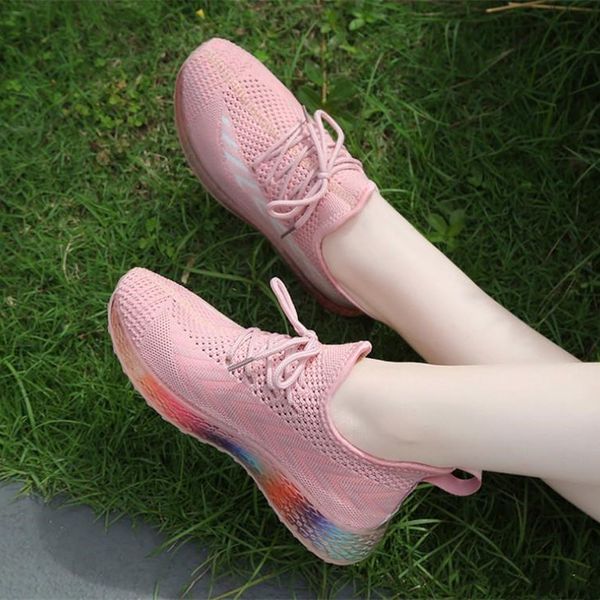 

2020 new ladies summer breathable wild yards lightweight fashion casual women's shoes wholesale, Black