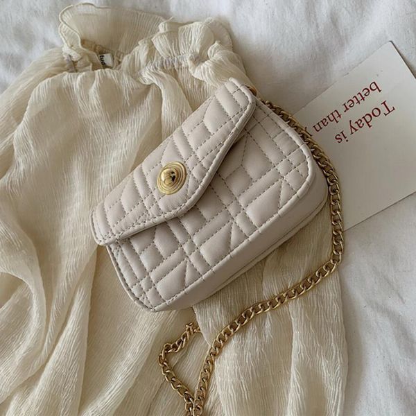 

2020 new fashion small fragrance lingge chain bag mobile phone bag foreign style versatile one shoulder messenger