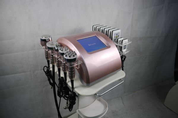 

6 in 1 rf slimming machine with lipo laser + twelve-polar cavitation+vacuum bipolar+six-polar rf+three-polar weight reduce machine