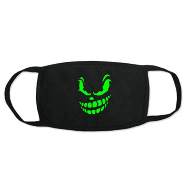 

свечение маски череп улыбайтесь glow in the dark fashion face mask skull улыбка продажа особый случай особый случай повседневный zuknb hwjh, Black