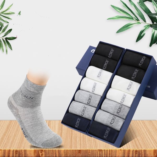 

bamboo fiber antibacterial deodorant stockings and men's spring and summer socks mid-calf socks breathable sweat-absorbent deodorant, Pink;yellow