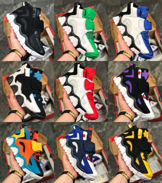 

2020 barrage mid qs mens kids basketball shoes for man pippen sneakers raptors hyper grape classic cabana uptempo trainers, Black