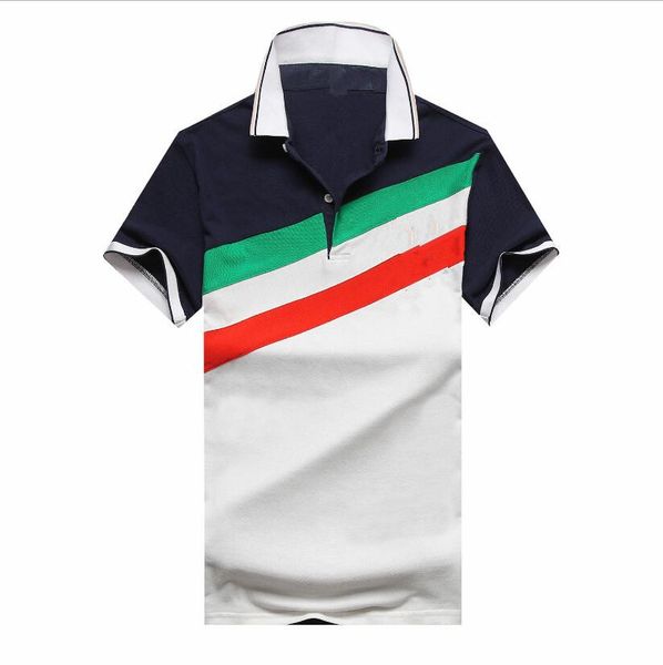

2020 new pa69905 summer men's cotton summer men shirt fashion solid short sleeve breathable tees men's polo shirts, White;black