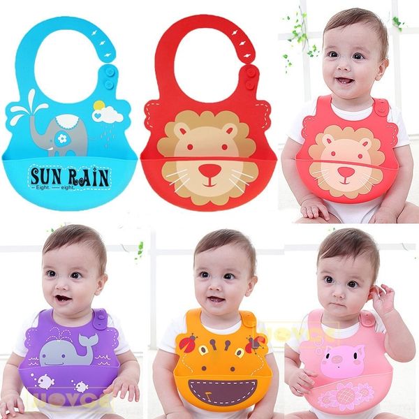 

baby silicone bib baby saliva three-dimensional bib for eating dirty silicone towel towel and sprinkling