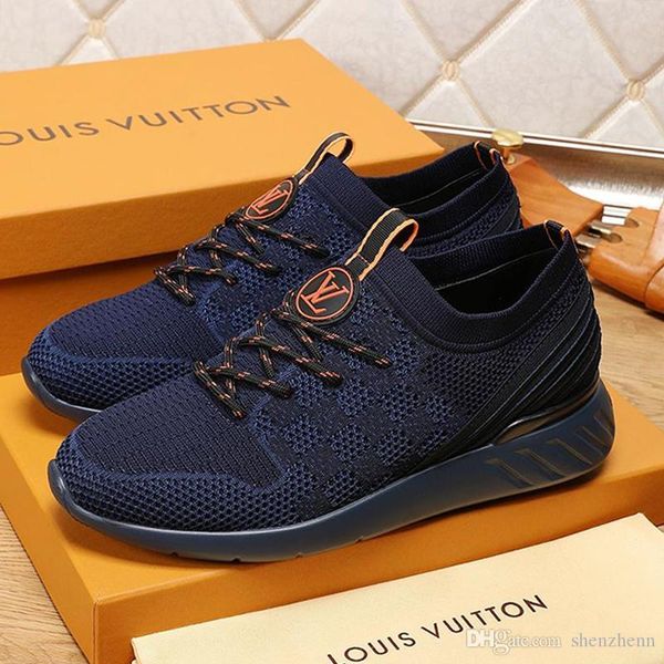 

mens shoes casual style sports running sneakers with original box platform breathable male sneakers classic trainers men shoes, Black