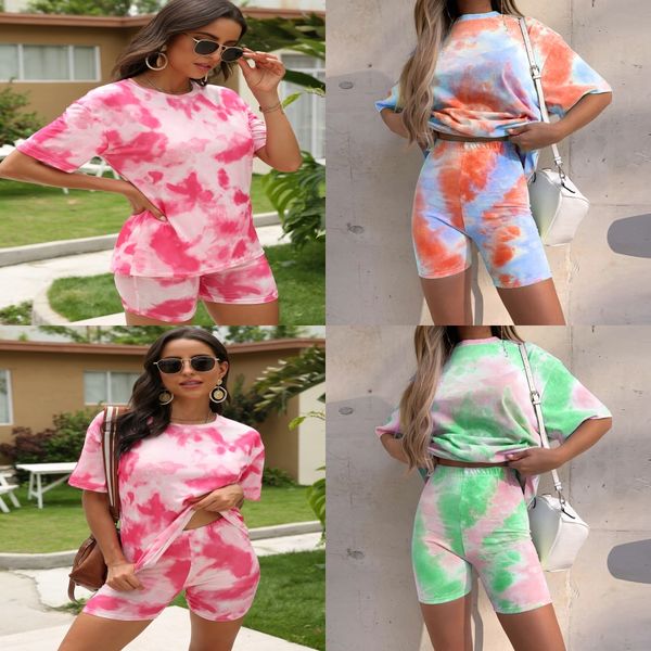 

2020 new explosion models women's movement of printing tight shorts suit skinny sports letter print shorts suit plus size fashion su#38, Gray