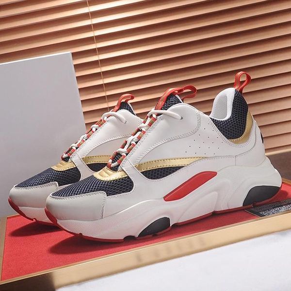 

comfortable men 's shoes b22 calfskin sneaker new arrival autumn and winter lace -up low casual shoes herren sportschuhe drop ship, Black