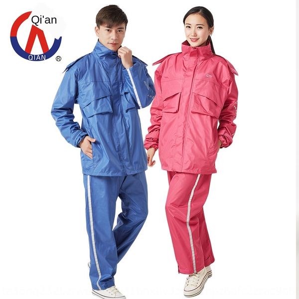 

zm9bl raincoat split suit electric motorcycle setelectric vehicle pants set vehicle motorcycle poncho double-layer thickened men's and