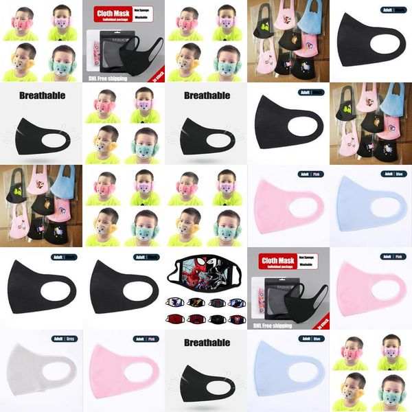 

shipping dhl ice silk cotton masks 20200620 mens kids 046usd high end packaging reusable face mask designer masks zmmnw zlshop07