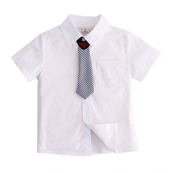 

9ai9x 2020 children's school uniform costume bow tie white short-sleeved 2020 children's shirt school uniform costume bow tie whit, White;black
