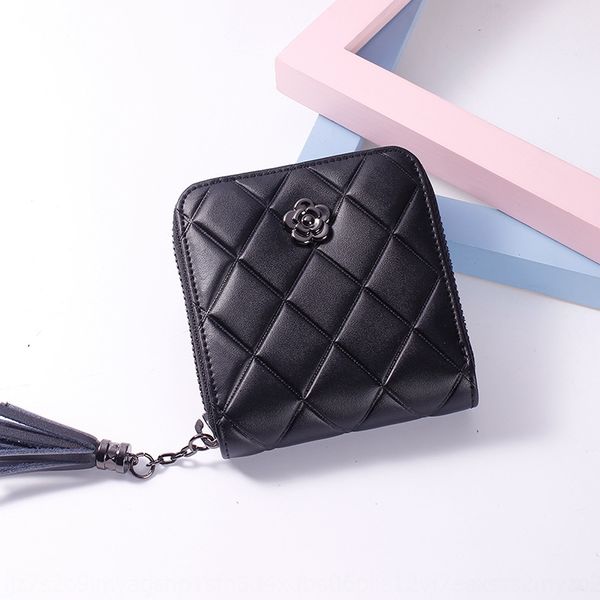 

sfzld korean style student leather coin purse diamond fashion zipper women's short coin bag solid color diamond wallet card wallet tass