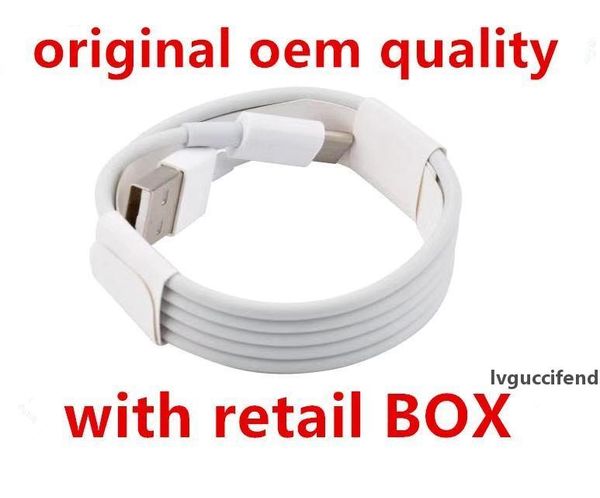 

micro usb v8 charger cable oem quality 1m 2m 6ft with original retail package box for samsung s7 s8 s9 huawei p9 8 7 type c data cord