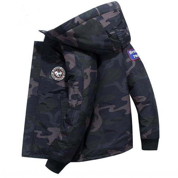 

куртка jacketcoat вниз куртка мужской зимой потерять крупных мужчин на открытом воздухе пары оснастки белая утка вниз камуфляж пальто, Black