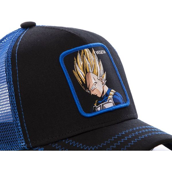 

new ball mesh hat vegeta baseball cap curved brim snapback cap gorras casquette dropshipping designer hat caps men, Blue;gray