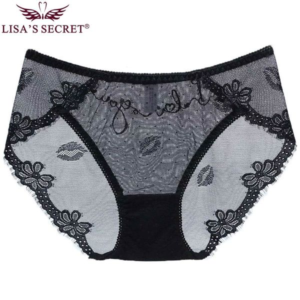 

female ultra thin mesh summer pants women panties sheer lace charming brief low rise seamless breathable underwear shorts, Black;pink