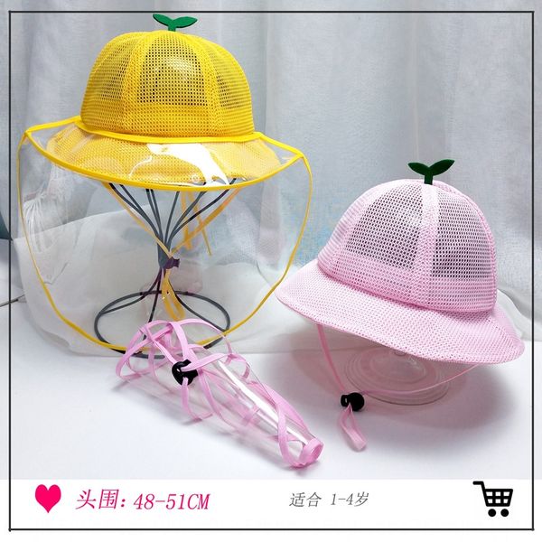 

protective cap fisherman protective baby cap fisherman hat baby hat, Yellow